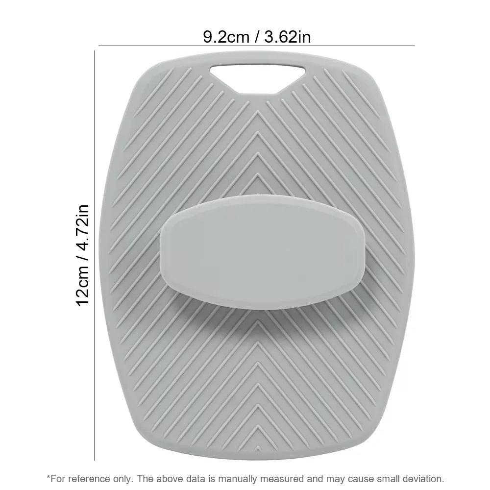 Amzzonstore exfoliating silicone body scrubber with no-slip handle, cleanses and massages skin in bathroom, bath brush accessory.