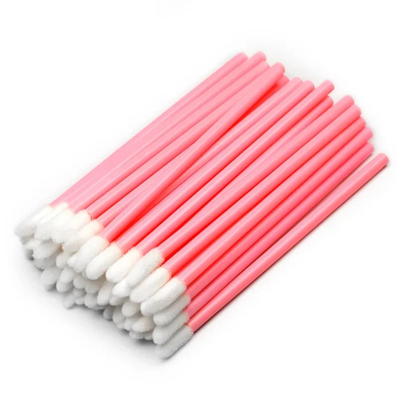 Set of 500 disposable lip brush wands for lipstick and gloss application, professional makeup tools from amzzonstore.