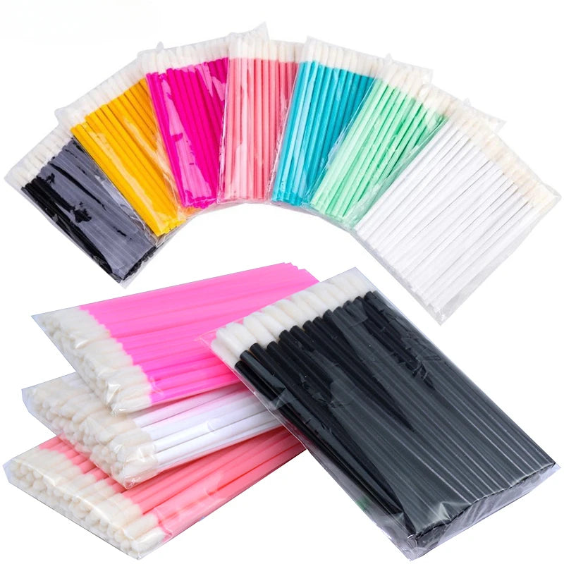 Set of 500 disposable lip wand applicators for lipstick and gloss, professional makeup brushes by amzzonstore.