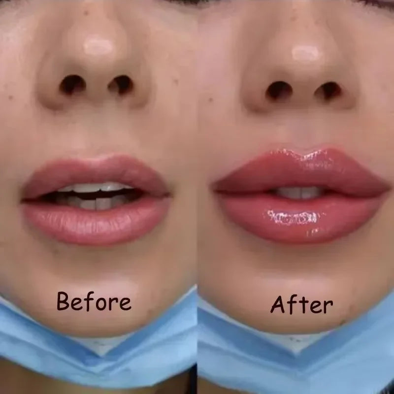 Amzzonstore lip plumper oil with glossy finish, moisturizing and anti-wrinkle serum for fuller, sexy lips with natural shine.