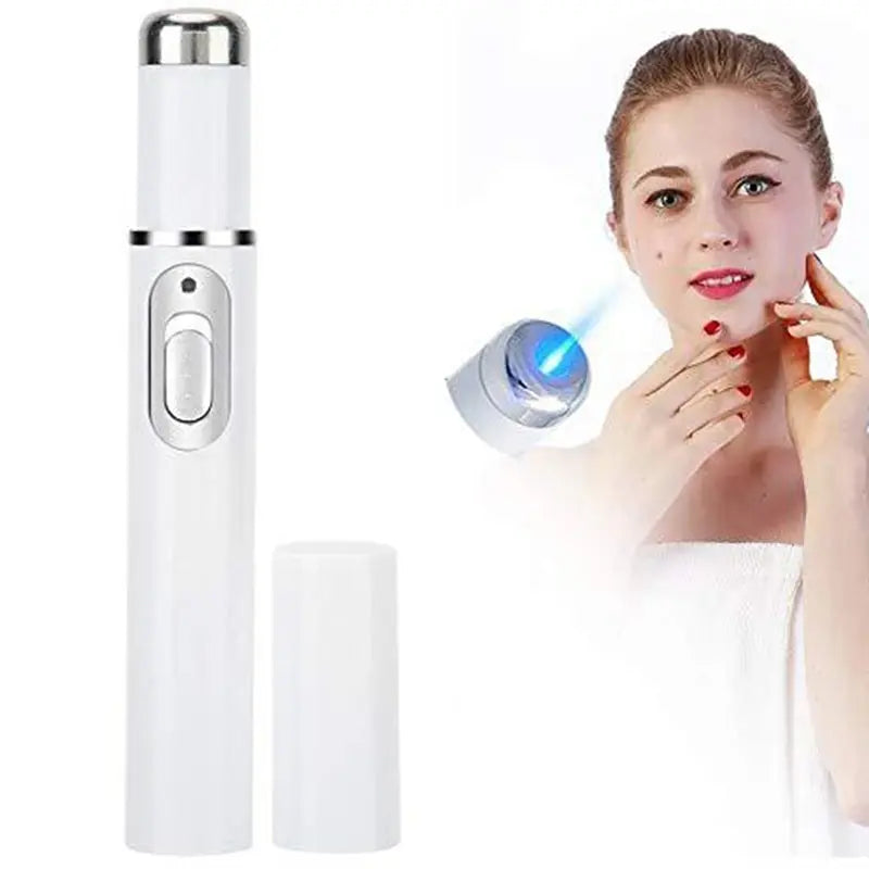 Amzzon.store electric eye massager wand with blue light therapy for anti-aging, dark circles, and eye bags, facial skin care device.