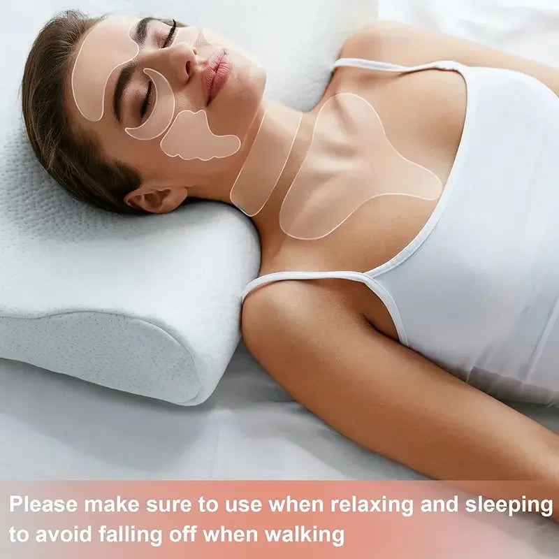 Reusable silicone anti-wrinkle pad for face and neck, facial skin lift, anti-aging beauty tool from amzzonstore