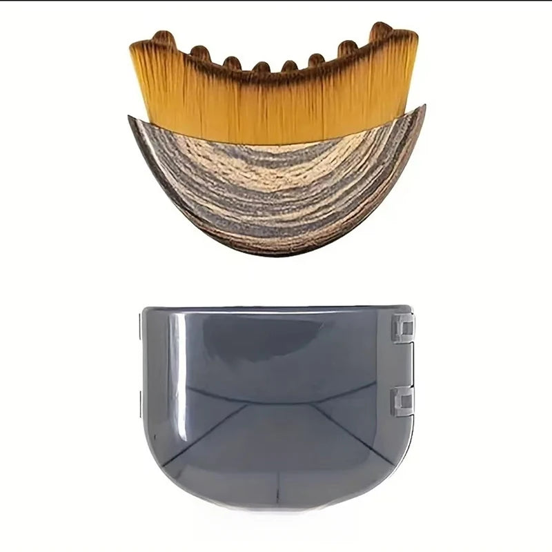 Wooden facial lymphatic drainage brush for face, anti-puffiness massage tool from amzzon.store, designed for skin contouring and cleansing.