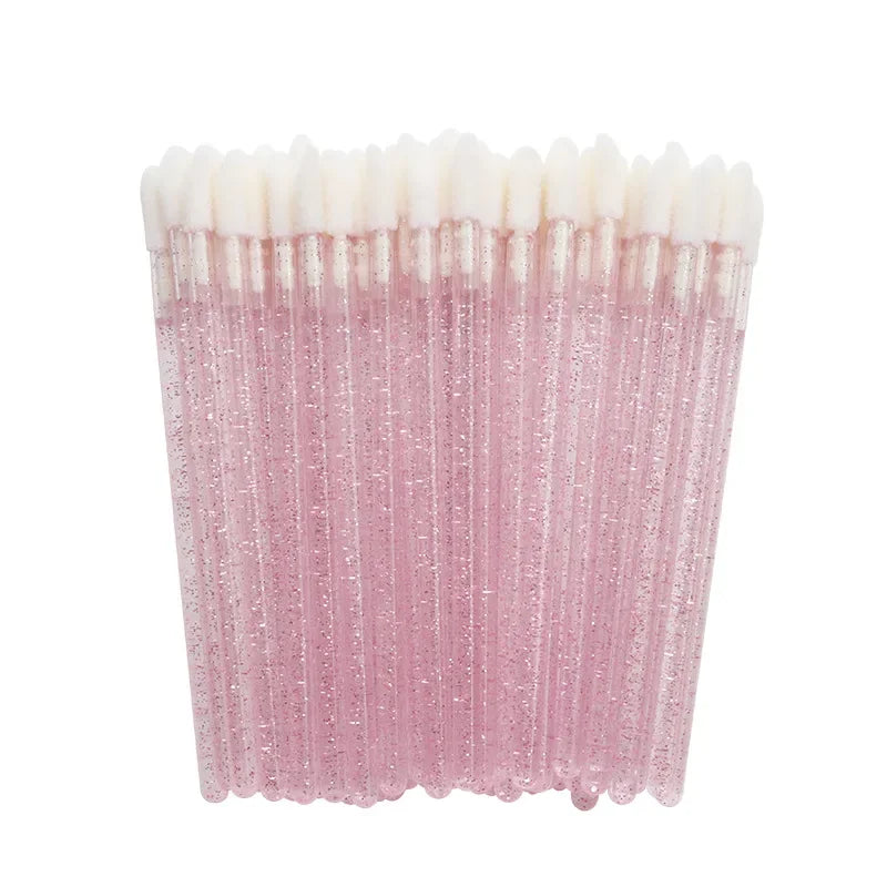 Set of 500 disposable lip wand applicators with soft brushes for lipstick and gloss, professional makeup tools by amzzonstore.