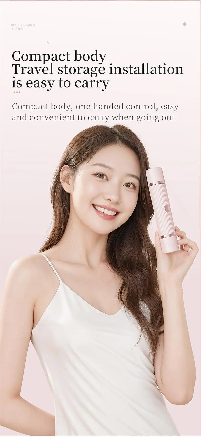 Pink and purple waterproof women’s electric razor with bikini trimmer, face shaver, and body hair removal for underarms, legs, and more