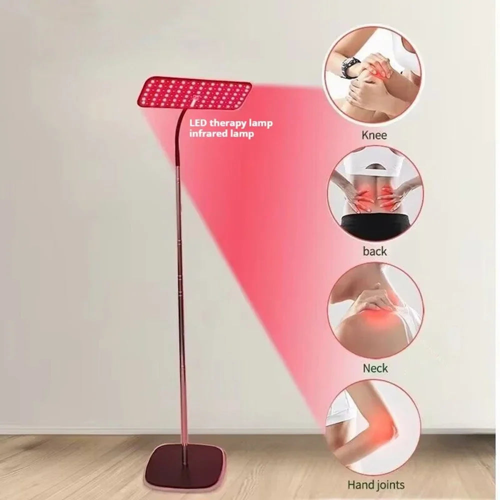 Amzzonstore near infrared light panel with adjustable stand, red and infrared LEDs for face and body pain relief at home