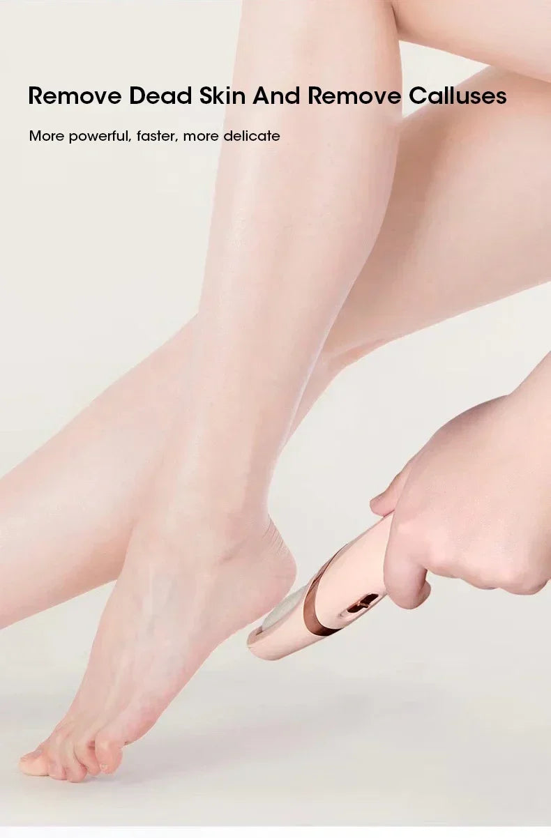 Rechargeable electric callus remover for feet by amzzonstore, waterproof portable foot file for pedicure and callus removal.