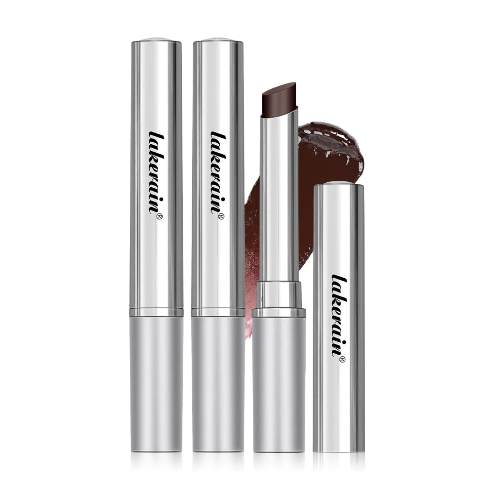 Set of four honey-colored lip balm lipsticks from amzzonstore, long-lasting, moisturizing, and nourishing lip care cosmetics.