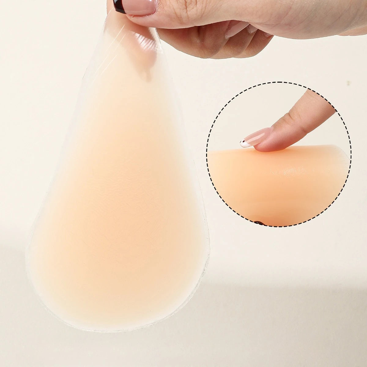 Invisible silicone nipple covers from amzzon.store, waterproof and reusable, designed for discreet body coverage and anti-exposure protection.