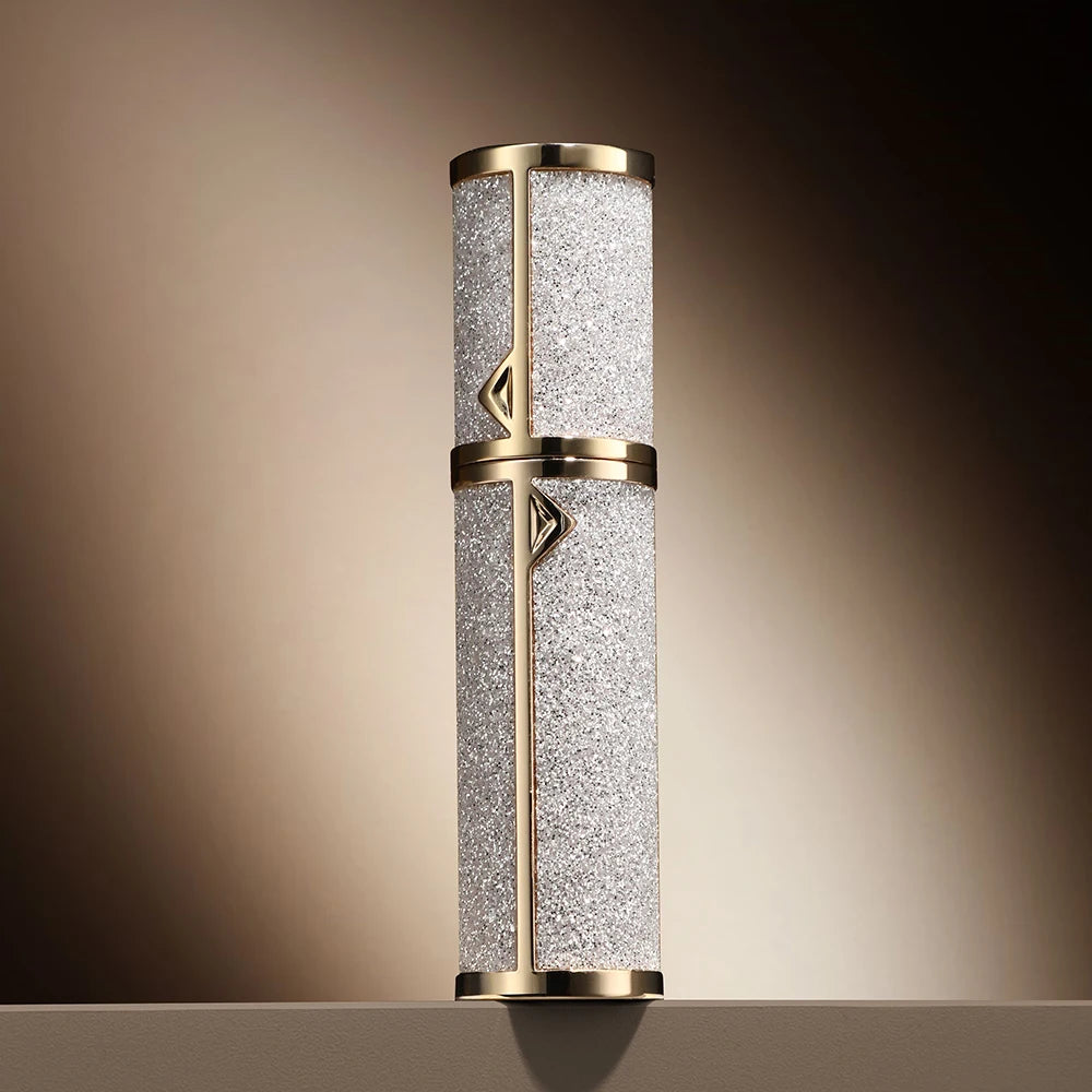 Refillable 5ML leather perfume atomizer spray bottle from amzzonstore, compact travel-size empty perfume sprayer with leather cover.
