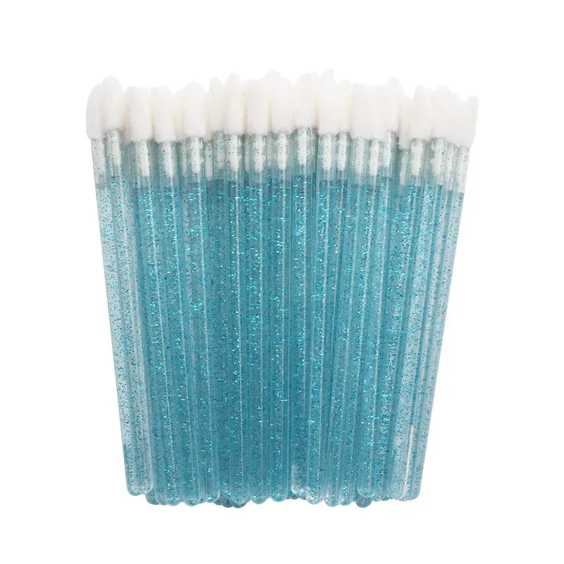 500PCS disposable lip wand applicators from amzzonstore, professional makeup brushes for lipstick gloss and lip makeup application.