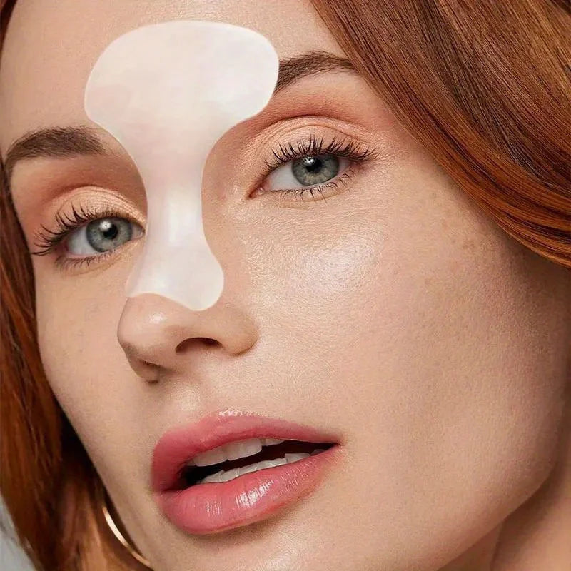 Reusable silicone facial patches for wrinkle reduction and skin rejuvenation, designed for women by amzzonstore.