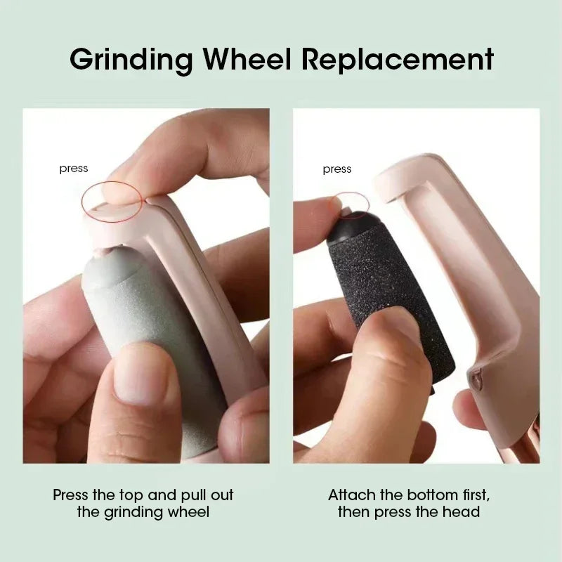 Rechargeable electric callus remover for feet by amzzonstore, waterproof portable foot file for professional pedicure and smooth skin.