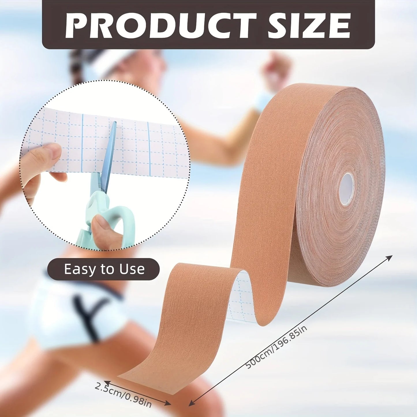 High-elasticity face and neck wrinkle removal tape by amzzonstore, designed for smoothing forehead, chin, lips, and neck wrinkles.