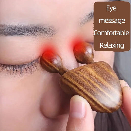 Sandwood face and nose massager tool by amzzonstore, featuring snail design for facial and eye relief massage.