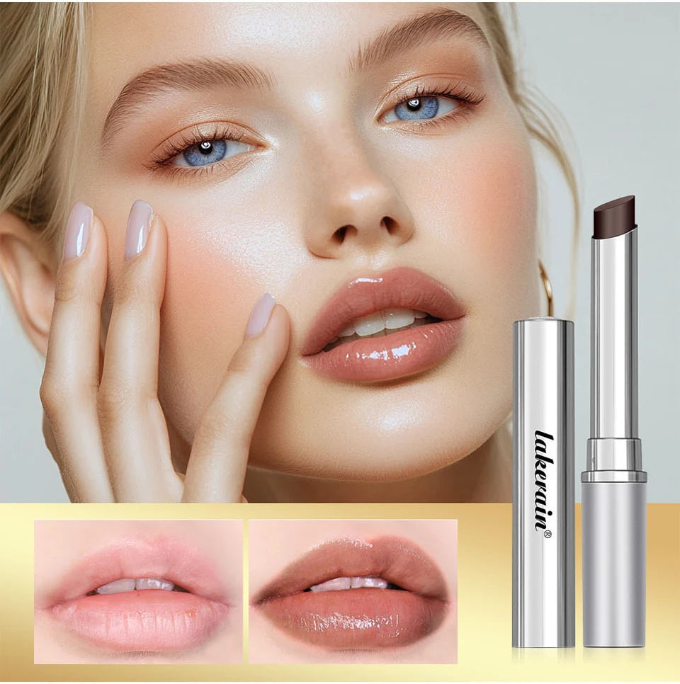 Set of four honey-colored long-lasting lip balm and lipstick tubes from amzzonstore, moisturizing and nourishing for soft lips.