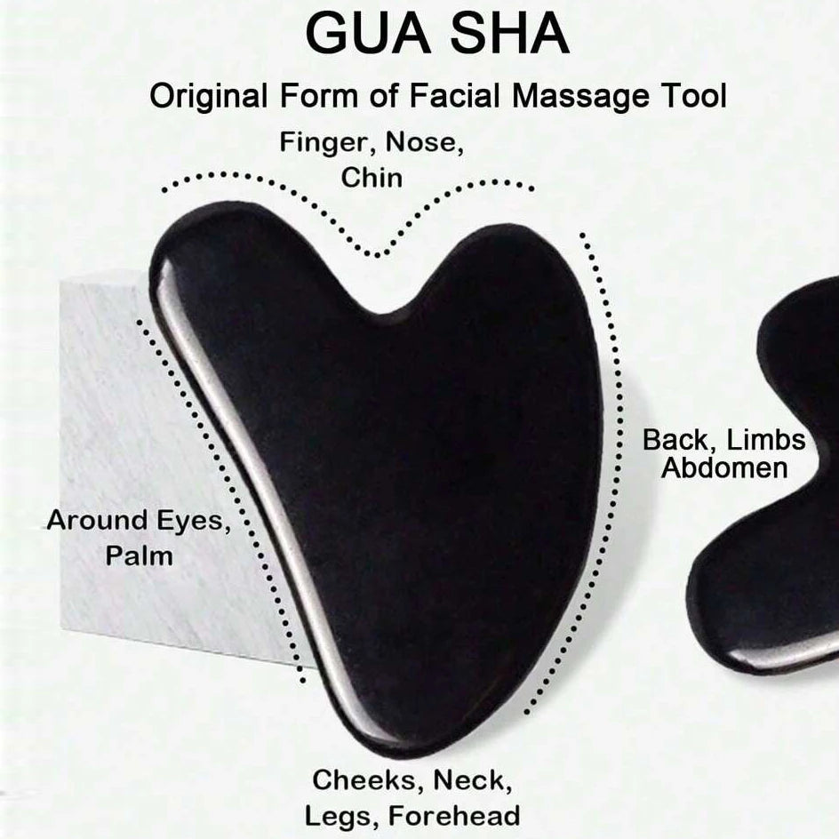 Set of 1/2/3pcs ice face roller and gua sha facial skincare tools for face massage, lifting, and contouring by amzzonstore.