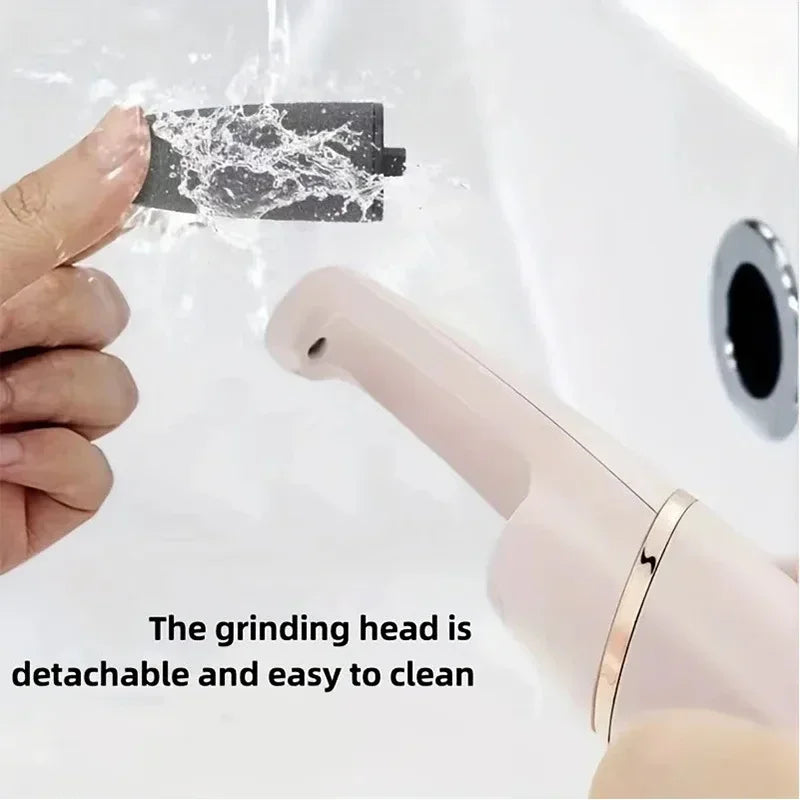 Rechargeable electric callus remover for feet by amzzonstore, waterproof foot file and pedicure tool with portable design