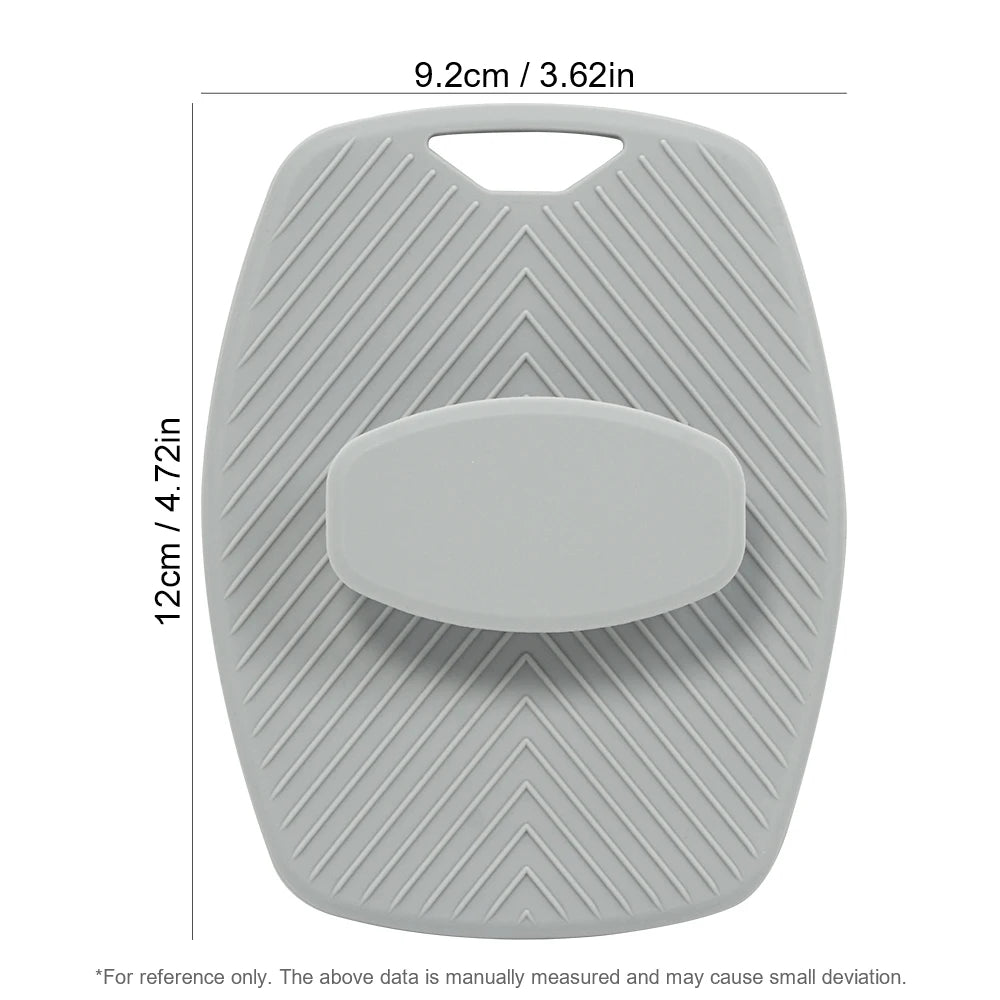 Amzzonstore exfoliating silicone body scrubber with no-slip handle, designed for cleansing and massaging skin in the bathroom.