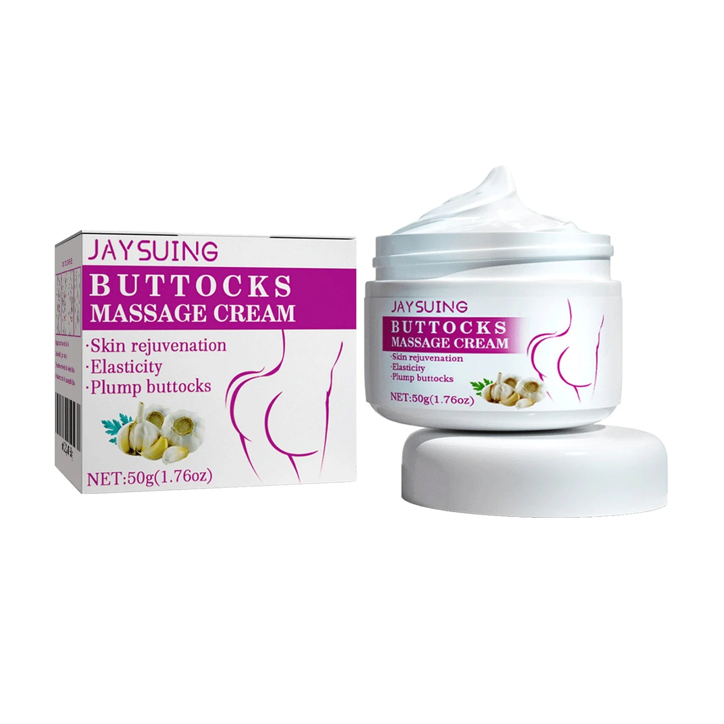 Amzzon.store Jaysuing Hip & Buttock Care Cream for women, natural firming, lifting, and volumizing lotion for shapely hips and buttocks.