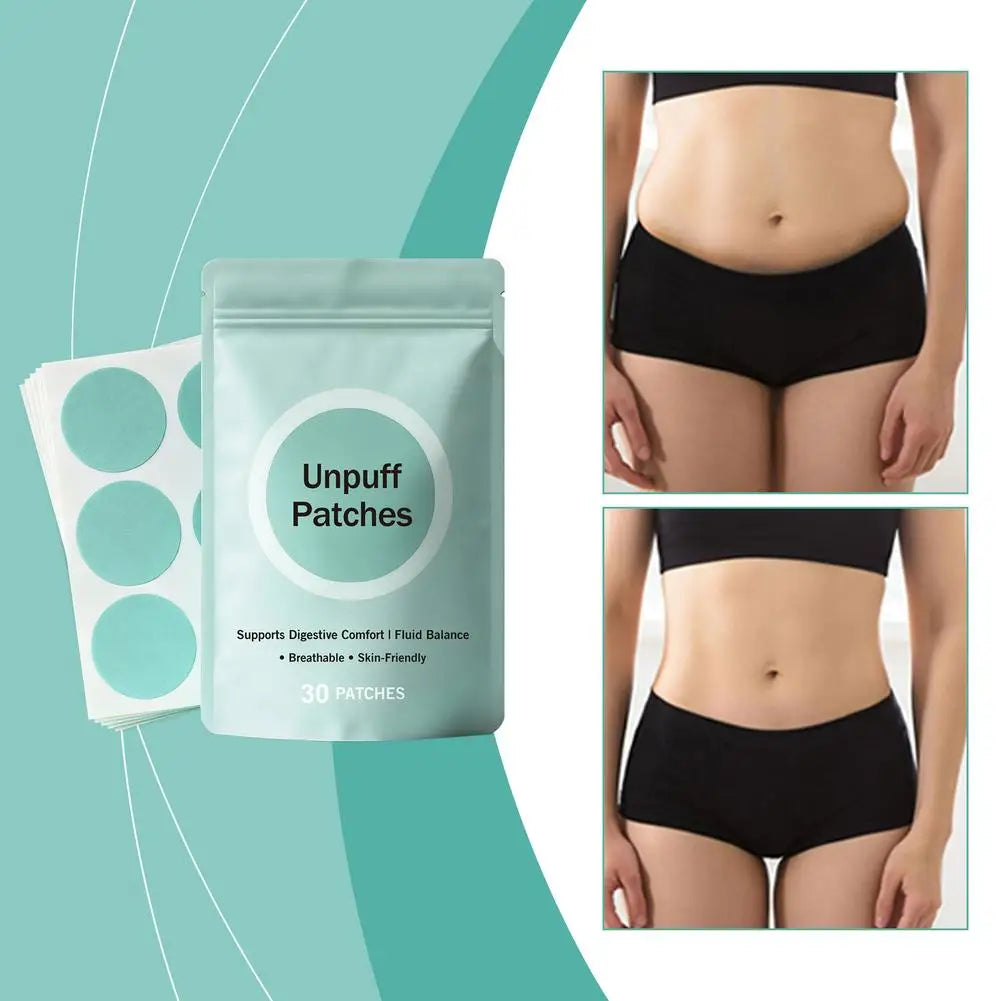 Unpuff Weight Management Patches by amzzon.store, natural appetite suppressant and digestive comfort slimming stickers, 30 pcs