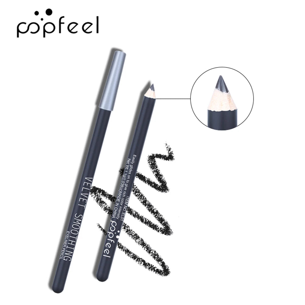 Popfeel all-in-one eye makeup gift set featuring eyeshadow palette, mascara, eyeliner, and eyebrow pencil from amzzon.store.