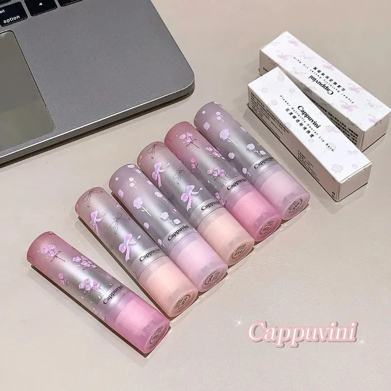 Amzzonstore water light round tube lip gloss with nude peach tint, moisturizing jelly lipstick for natural, glossy lips.