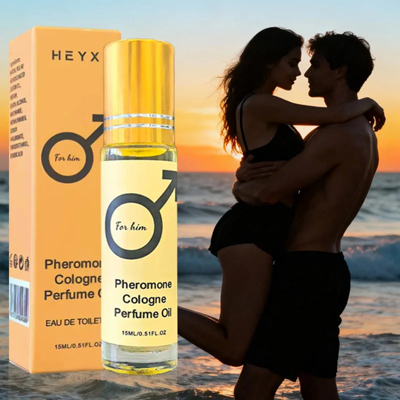 Amzzonstore pheromone cologne perfume oil for men and women, portable travel fragrance with romantic scent and lasting aroma.