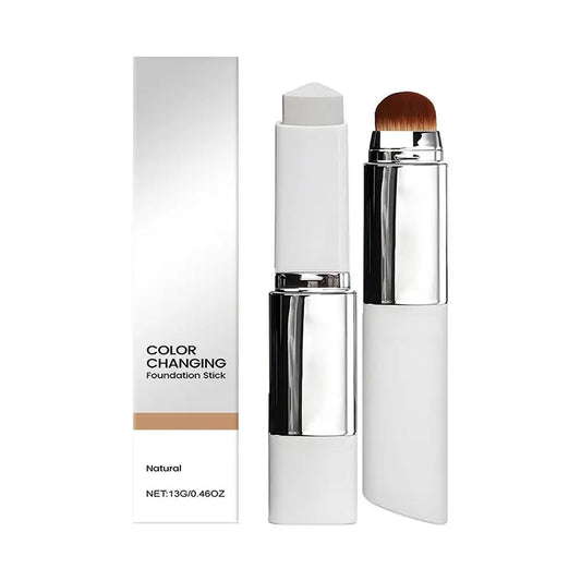 Color-changing foundation stick by amzzonstore, lightweight liquid foundation with moisturizing and brightening effects for all skin types.